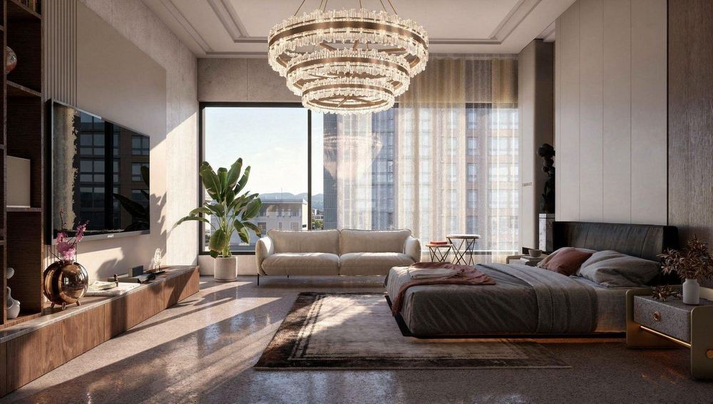 The master bedroom